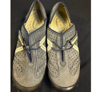 Privo by Clarks Womens 8M Slip on Walking shoes Gorpcore Grey Yellow 76191